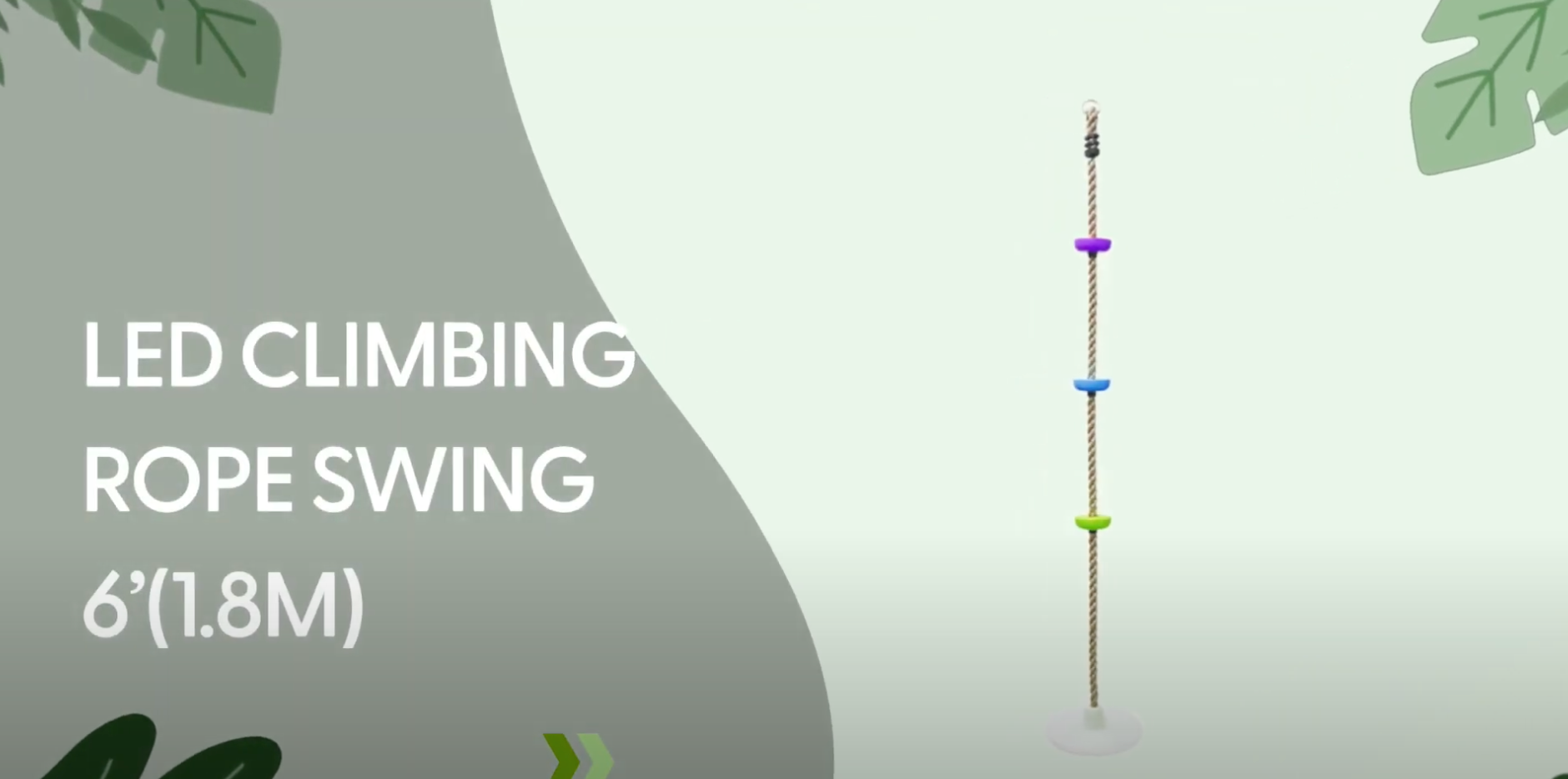 Columpio De Cuerda Con Luces