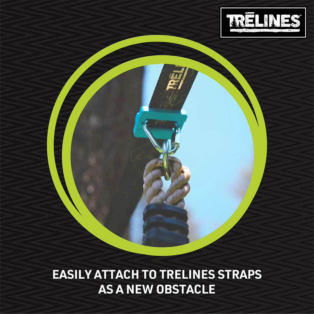 Columpio de cuerda para escalar con luces LED6'